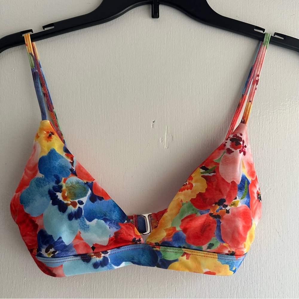 Current Mood Floral Bikini Top - S